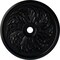 Ekena Millwork Sellek Ceiling Medallion (Fits Canopies up to 9"), Hand-Painted Jet Black, 42 1/8"OD x 1 7/8"P CM42SKBLF - alternate 1